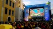 Emocionados, torcedores cantam o Hino em Recife