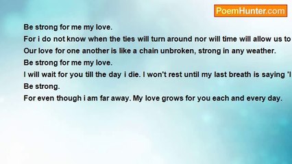 Lateesha Golden - Be strong my love.