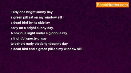 Birgitta Heikka - A Green Pill On My Window Sill