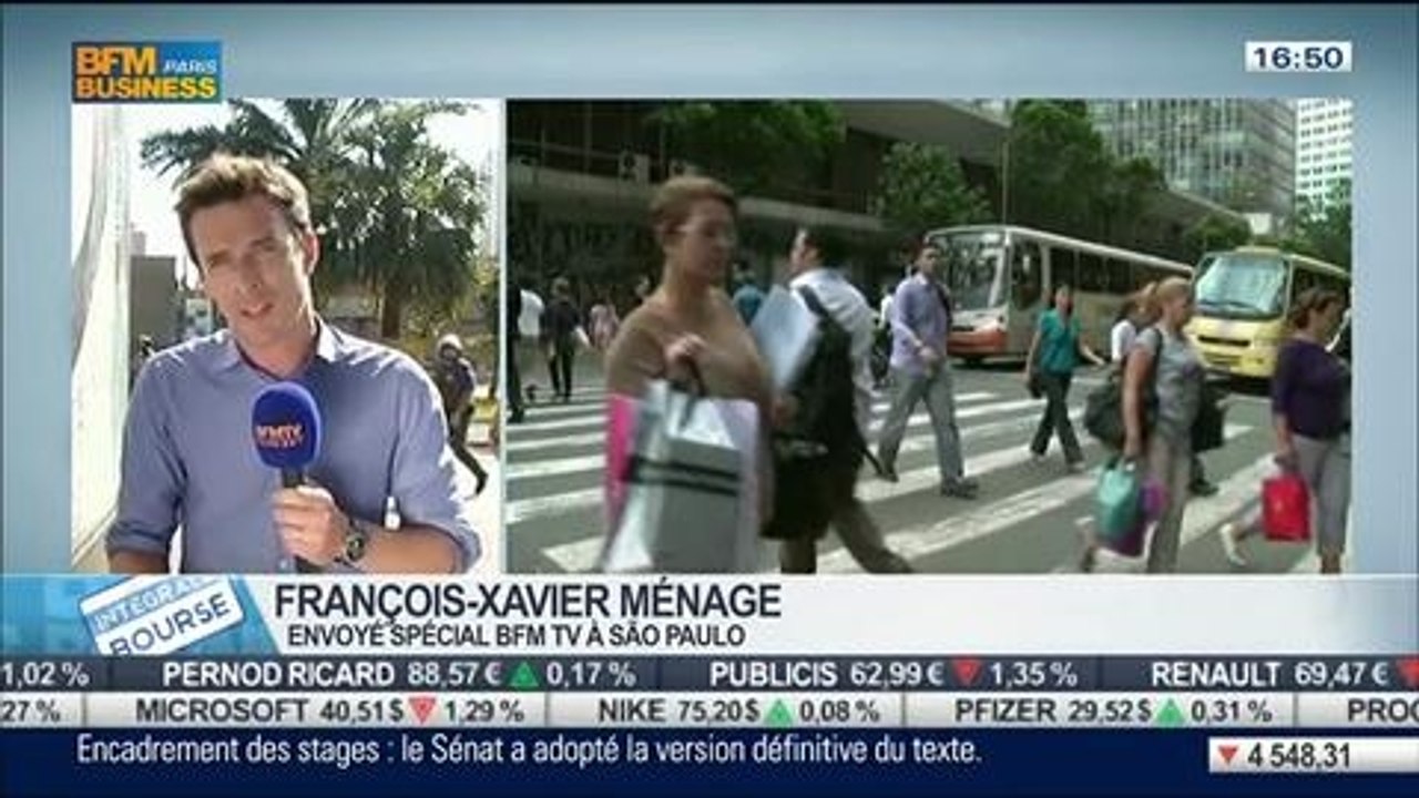 Focus sur la situation économique et politique au Brésil: Benaouda Abdeddaïm et François-Xavier Ménage, dans Intégrale Bourse – 12/06