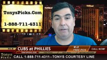 Philadelphia Phillies vs. Chicago Cubs Pick Prediction MLB Odds Preview 6-13-2014