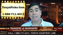 Seattle Mariners vs. Texas Rangers Pick Prediction MLB Odds Preview 6-13-2014