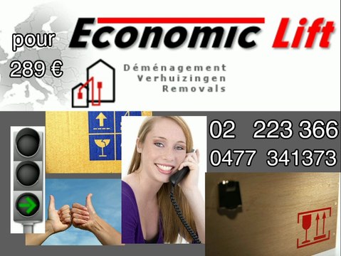 Cherche un lift ou élevateur pour mon déménagement depuis l'étage de mon bulding à Bruxelles avec 2 ouvriers. plus des caisses pour mes objets