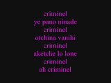 TLF Feat Indila - Criminel (Lyrics / Paroles)