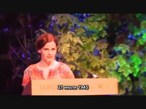 2 of 2 - Benedict Cumberbatch and Louise Brealey read Chris and Besse at Letters Live, Hay Festival (RUS SUB)