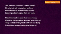 Dr John Celes - Sonnet: Care of the Elderly