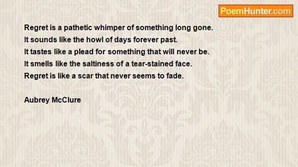 Aubrey McClure - Regret