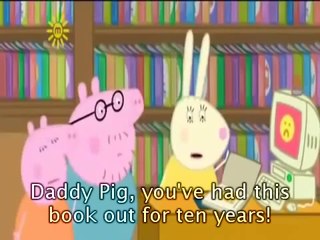 Peppa Pig The Library with subtitles