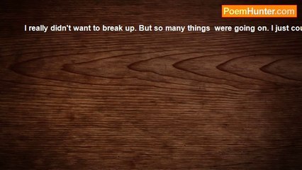 Susie Sunshine - I didn't want to break up