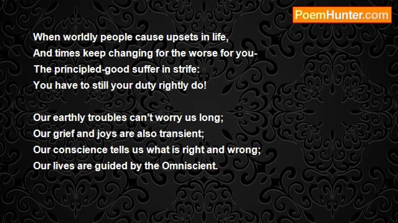 Dr John Celes - Sonnet: When Things Go Amiss!