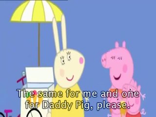 Peppa Pig Very Hot Day with subtitles