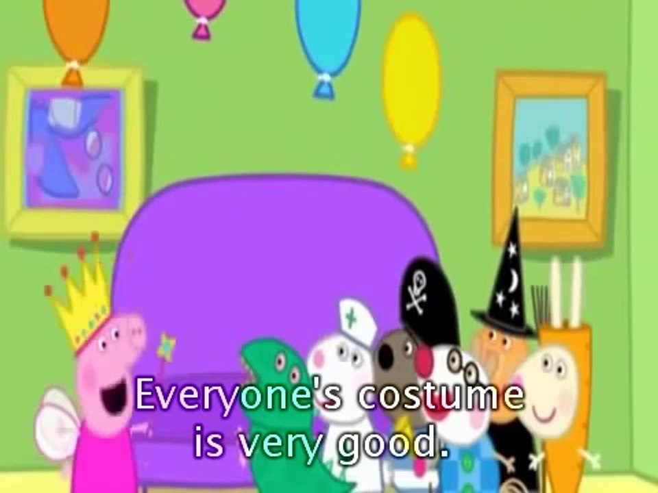 Peppa Pig Fancy Dress Party with subtitles