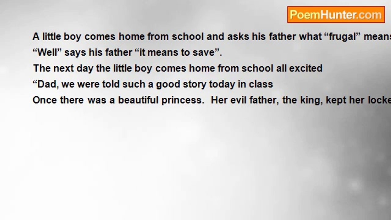 Stewart McKenzie - Joke 05 Frugal Me