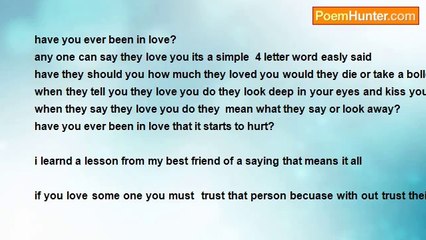 Sasha Lepsch - Have you ever been in love