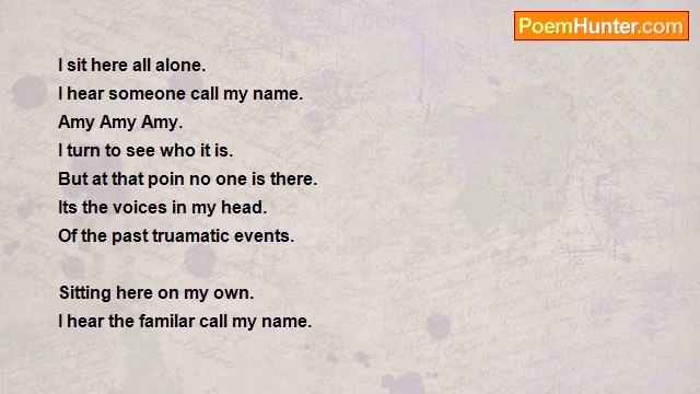 Amy Kerswell - Sitting hurting alone.