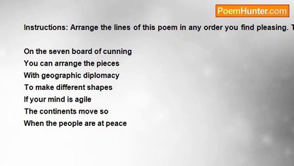 Glenn Cassidy - Tangram- The 5040 Poems Of A World Peaced Together