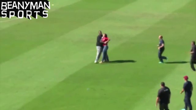World Cup 2014 - Female Pitch Invading Ronaldo Fan Stopped Short Of Reaching Her Hero