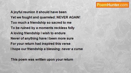 Glaedr the poet - A Reunion Gone Wrong