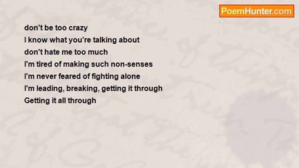 yihuai ying - Don't Be Too Crazy