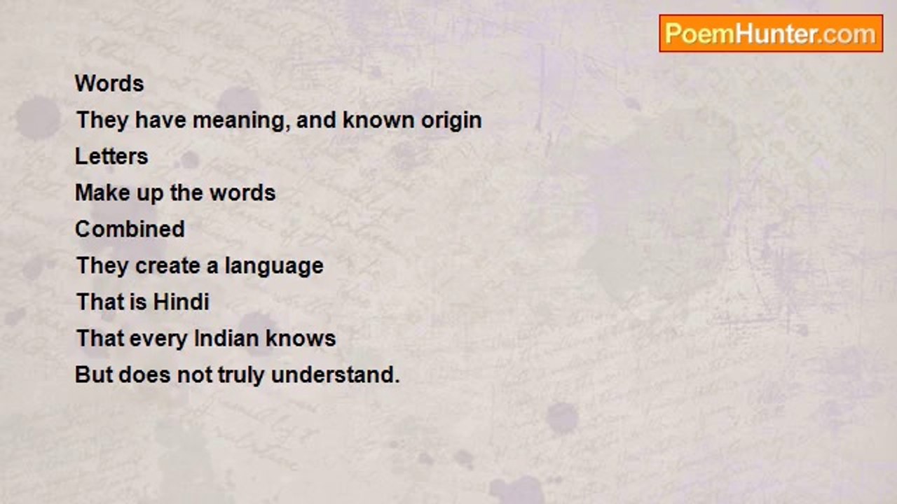Mahfooz Ali - Hindi (My National Language & Mother Tongue)