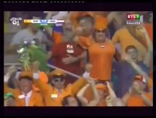 Mondial 2014: Troisième but du Pays Bas face au Espagnol