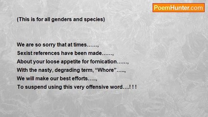 Trade Martin - >>>~“Apology to Whores and a Comment For Virgins” >