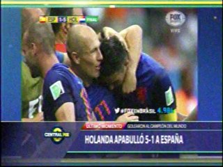 Holanda vence 5 - 1 a España (Brasil 2014)