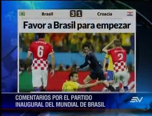 Reacciones por la inauguración del Mundial 2014