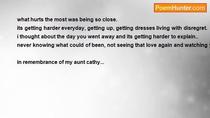 felicia schneider - what hurts the most