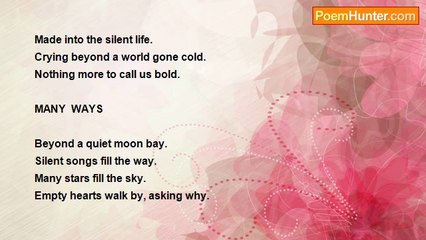 JOE POEWHIT - SMALL  POEMS # 13