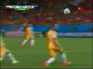 Gol del "Mago" Valdivia | Chile 2 Australia 1