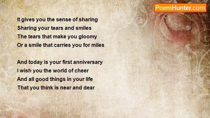 Seema Chowdhury - An Anniversary Wish