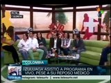 Colombia: pese a reposo médico, zuluaga asistió a programa de TV