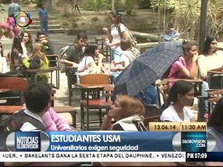 Estudiantes de la USM protestan contra la inseguridad