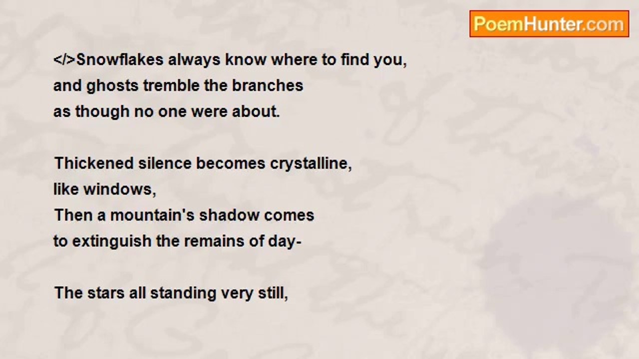 Patti Masterman - Snowflakes always know