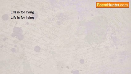 Aldo Kraas - LIFE IS FOR LIVING