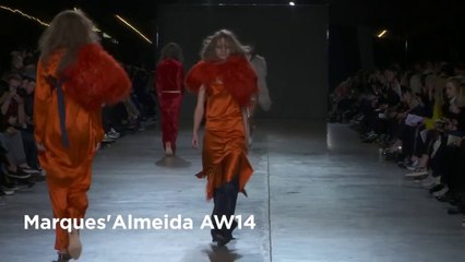 Marques Almeida - Diana Moroz IMG London Fashion Week Show  AW14 Collection HD