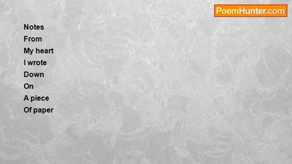 Aldo Kraas - NOTES FROM THE HEART