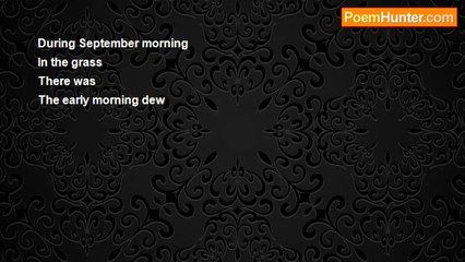 Aldo Kraas - DURING SEPTEMBER MORNING