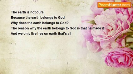 Aldo Kraas - THE EARTH IS NOT OURS