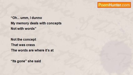 David S Dennis - (89)   A Fragment of Conversation