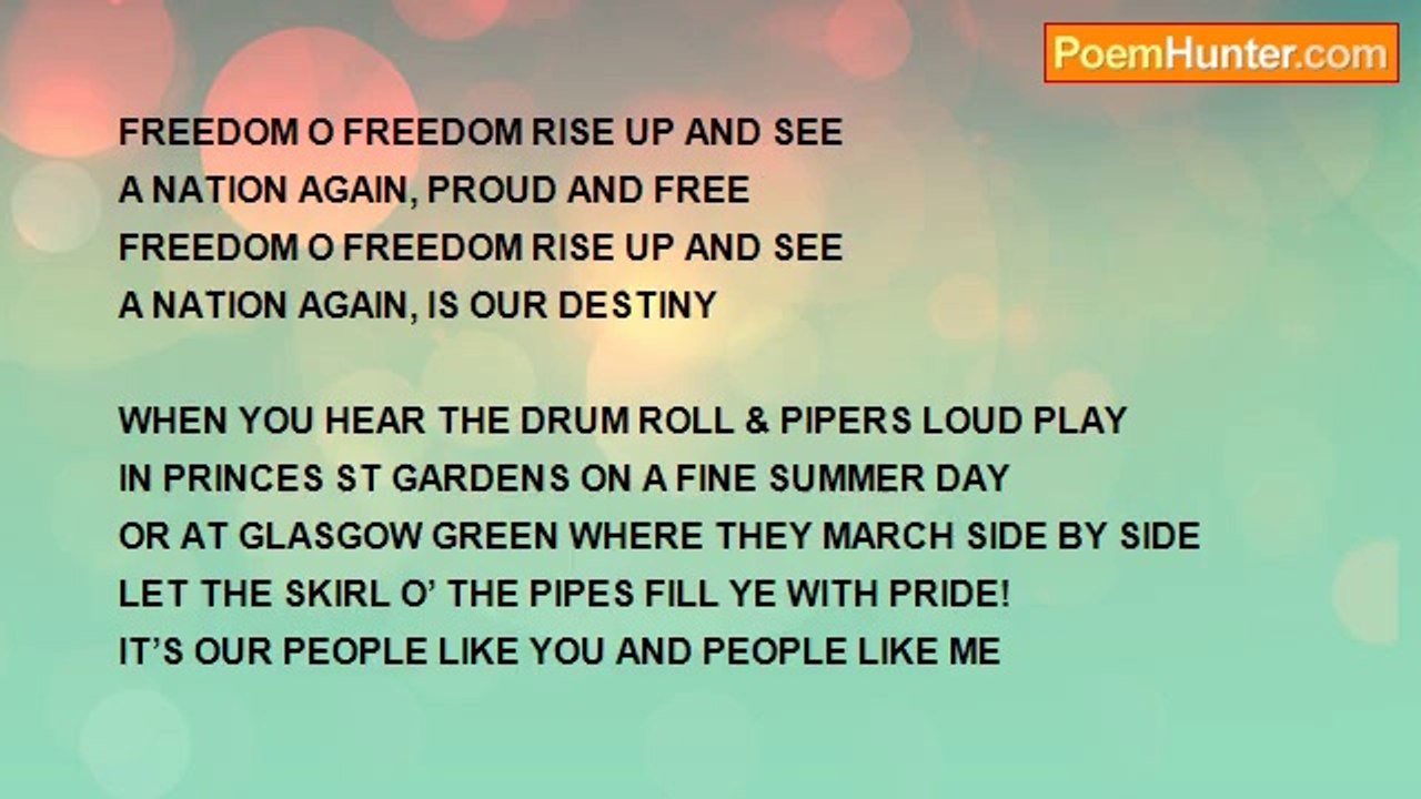 Patrick Scott Hogg - RISE UP AND SEE - A NATION AGAIN - A Scottish Anthem