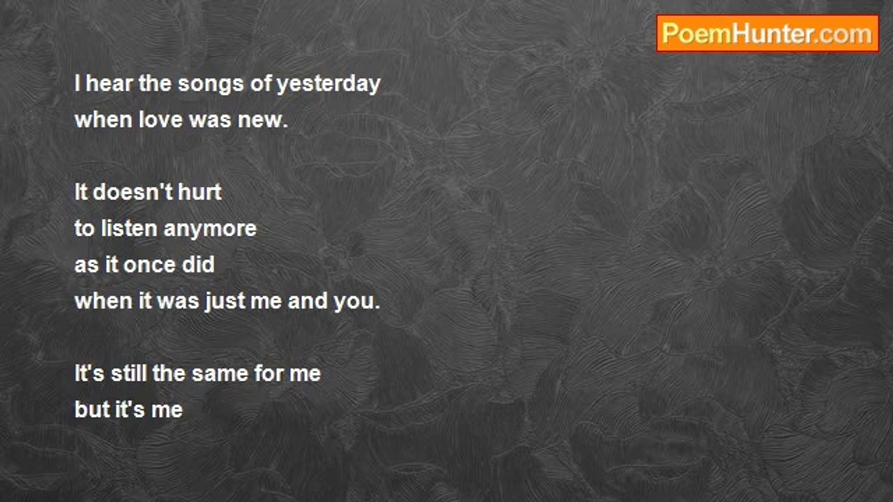 T.J. Daniels - Yesterdays Songs