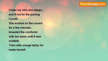 R.P. Coursey - Under my chin she sleeps...