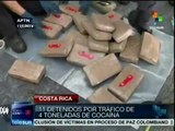 Incautadas 4 toneladas de cocaína en el Pacífico costarricense