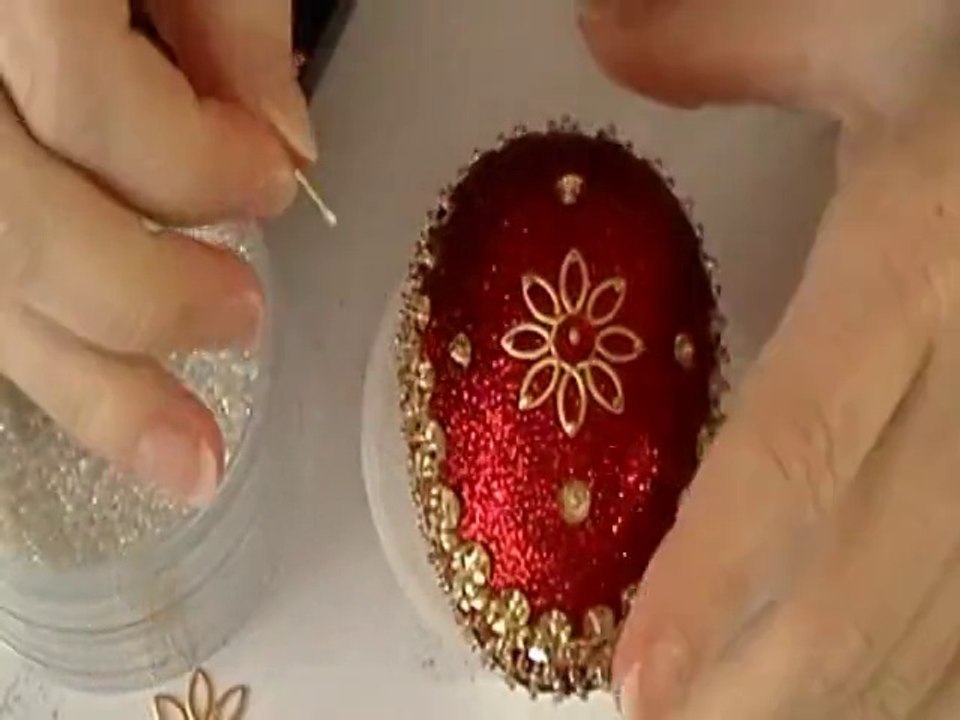 Classic Red & Gold Easter Egg