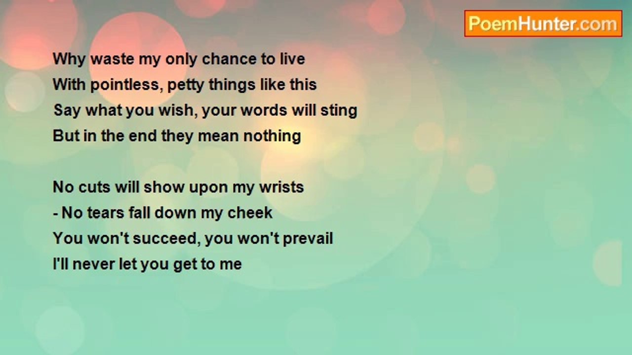 Stephen Denny Paul White - I'll Never Let You Get to Me