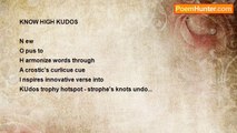 Jonathan ROBIN - Know High Kudos - No Haiku Wry Cue