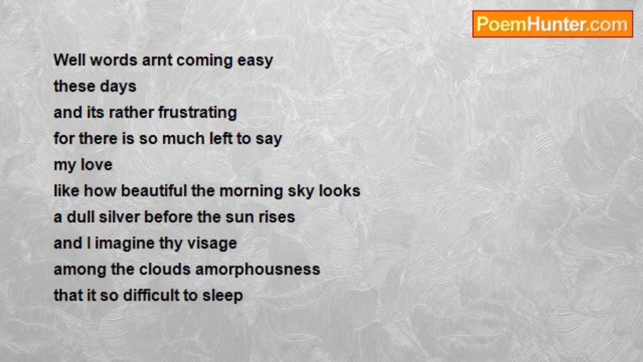 anurag duggal - Not my best poem