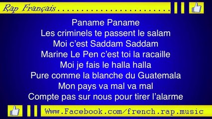 Booba - Paname (Paroles / Lyrics)